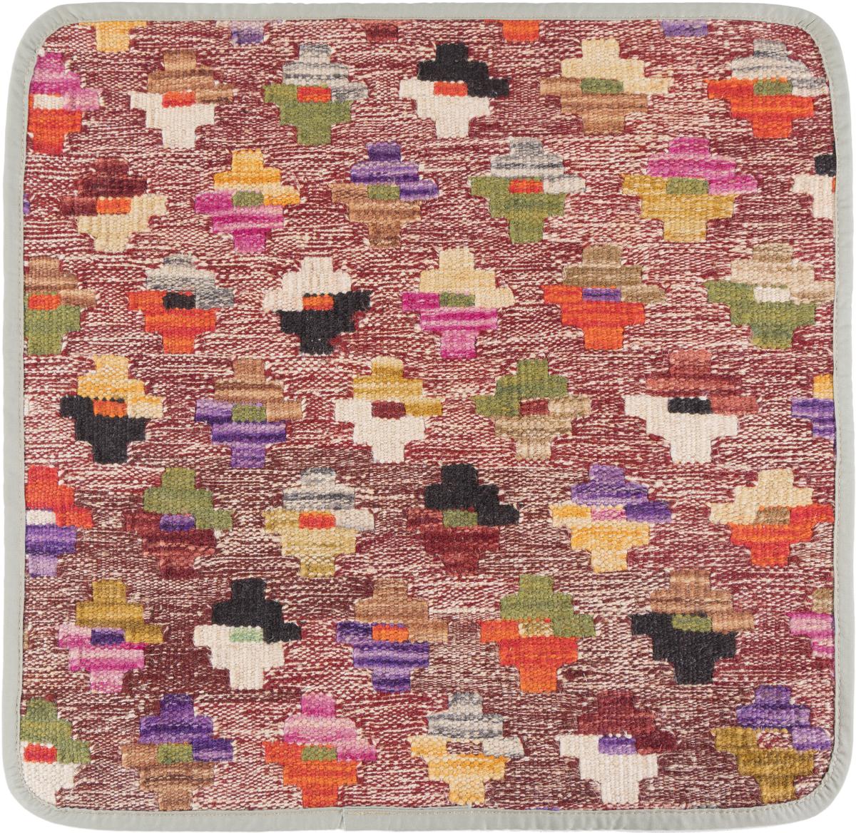 Afghanska mattan Kilim Afghan Kuddfodral 45x45 45x45, Persisk matta Knuten för hand