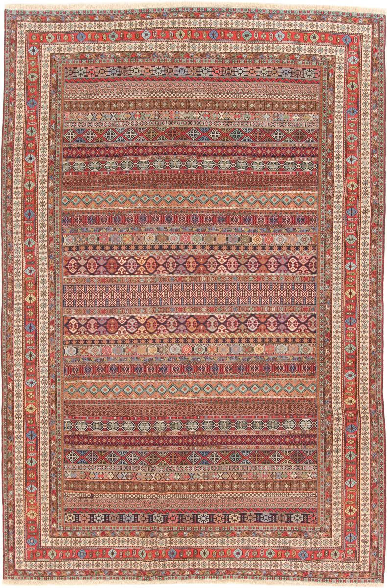 Tapete persa Kilim Soozani 303x201 303x201, Tapete persa Tecido à mão