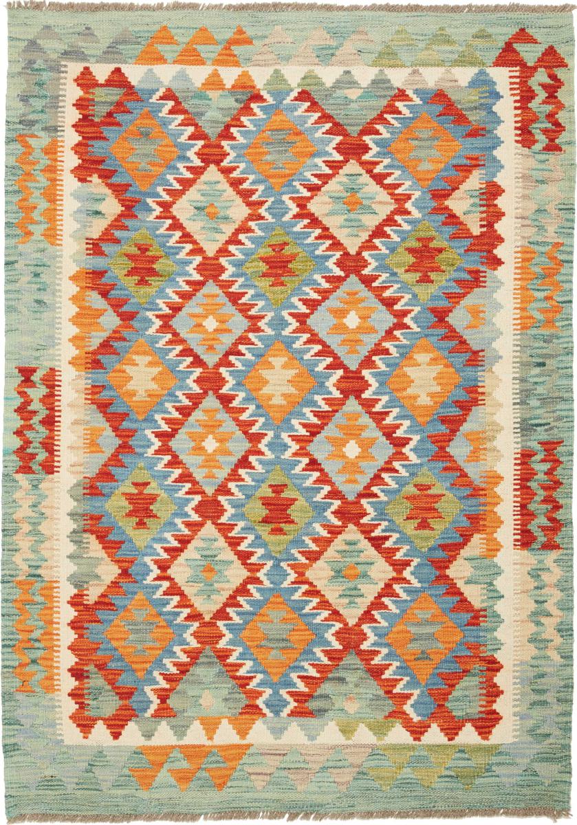 Tapis afghan Kilim  Afghan 145x100 145x100, Tapis persan Tissé à la main