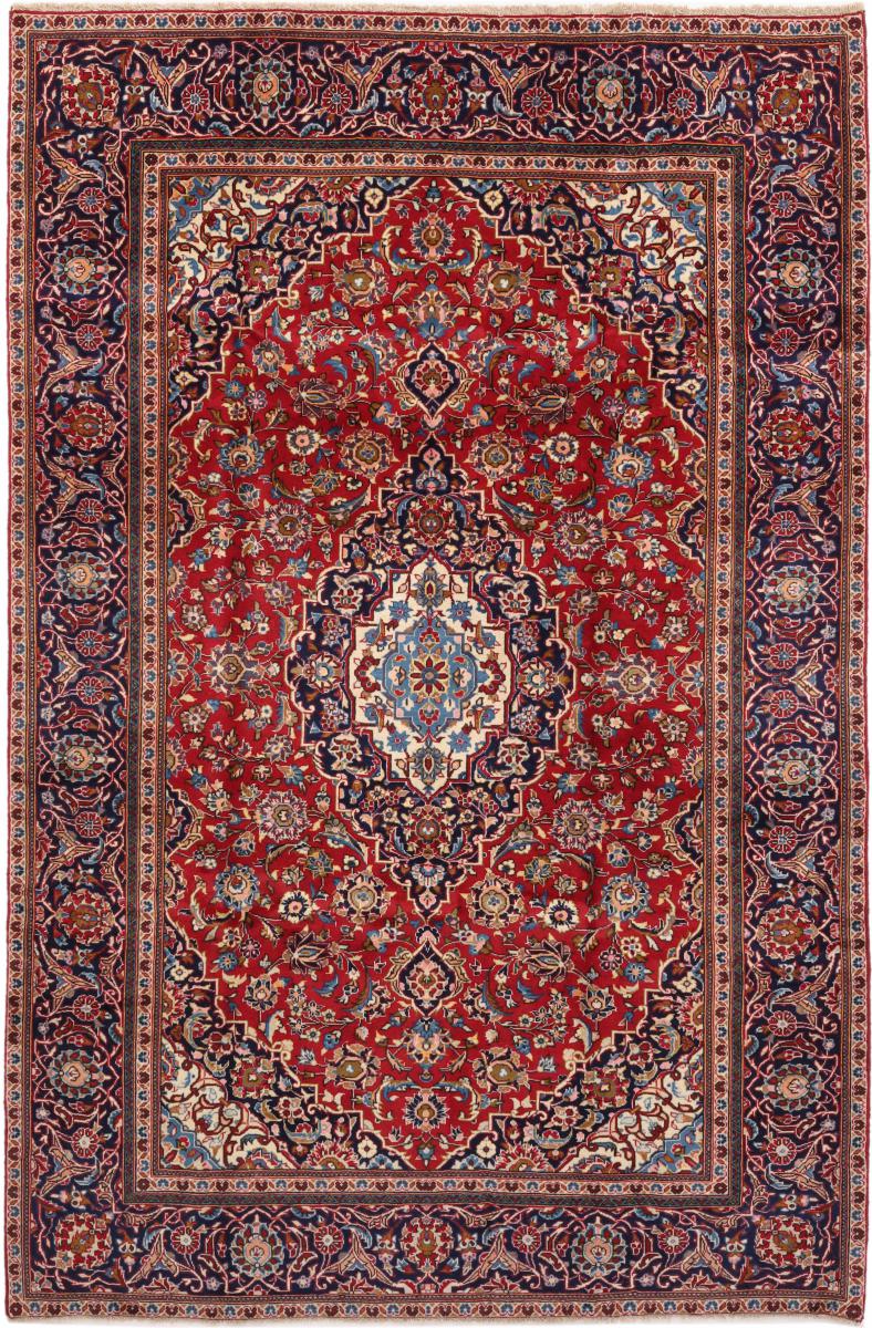 Tapete persa Keshan 284x189 284x189, Tapete persa Atado à mão