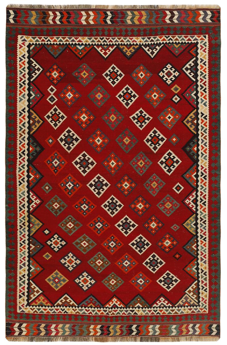 Persian Rug Kilim Fars 235x156 235x156, Persian Rug Woven by hand