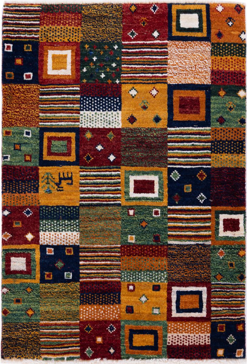 Perserteppich Perser Gabbeh Kashkuli Edition 89x60 89x60, Perserteppich Handgeknüpft