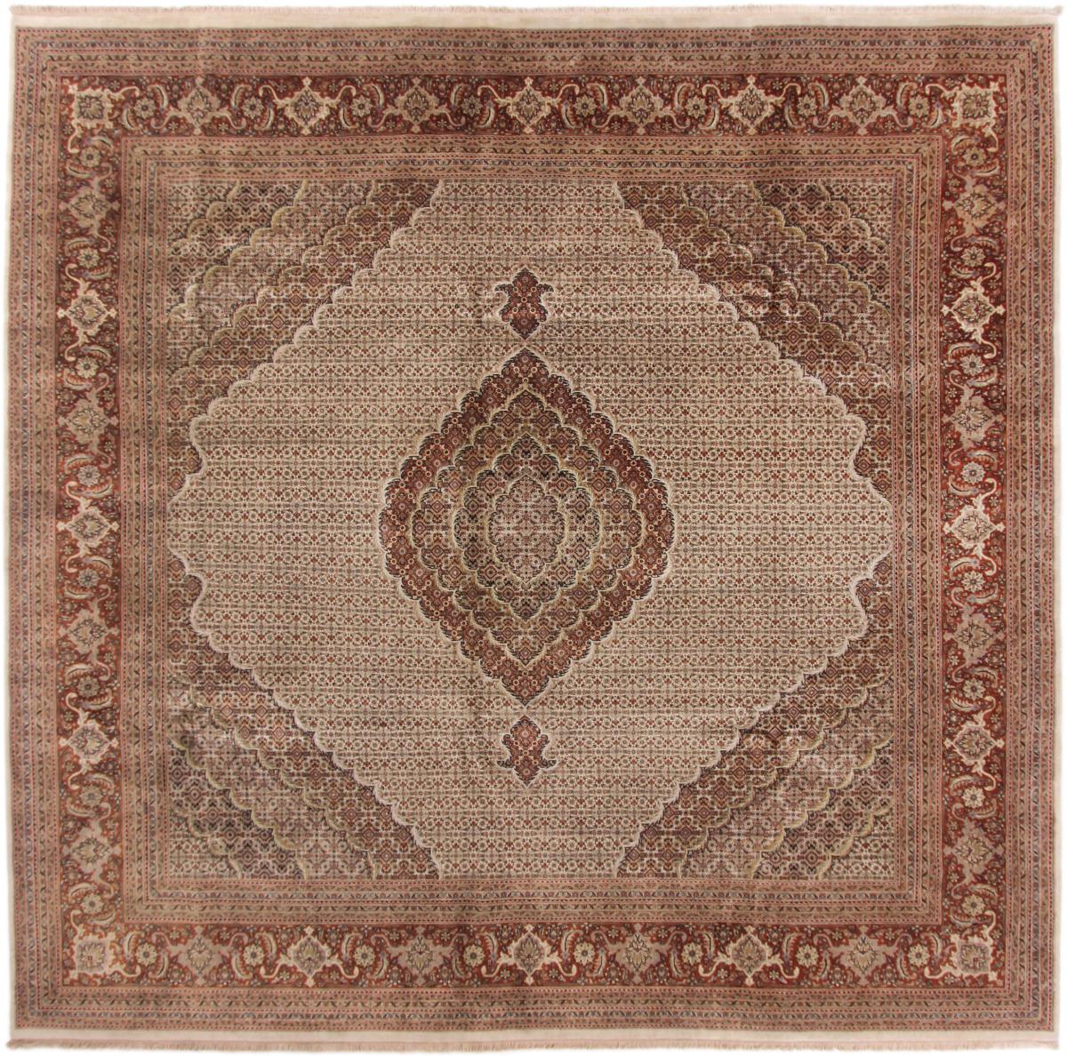 Tapis indien Tabriz 310x302 310x302, Tapis persan Noué à la main