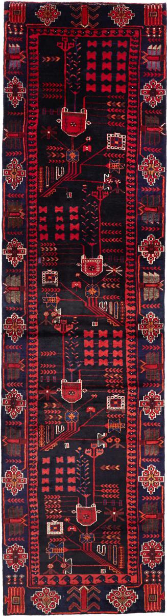 Perzisch tapijt Hamadan 411x111 411x111, Perzisch tapijt Handgeknoopt