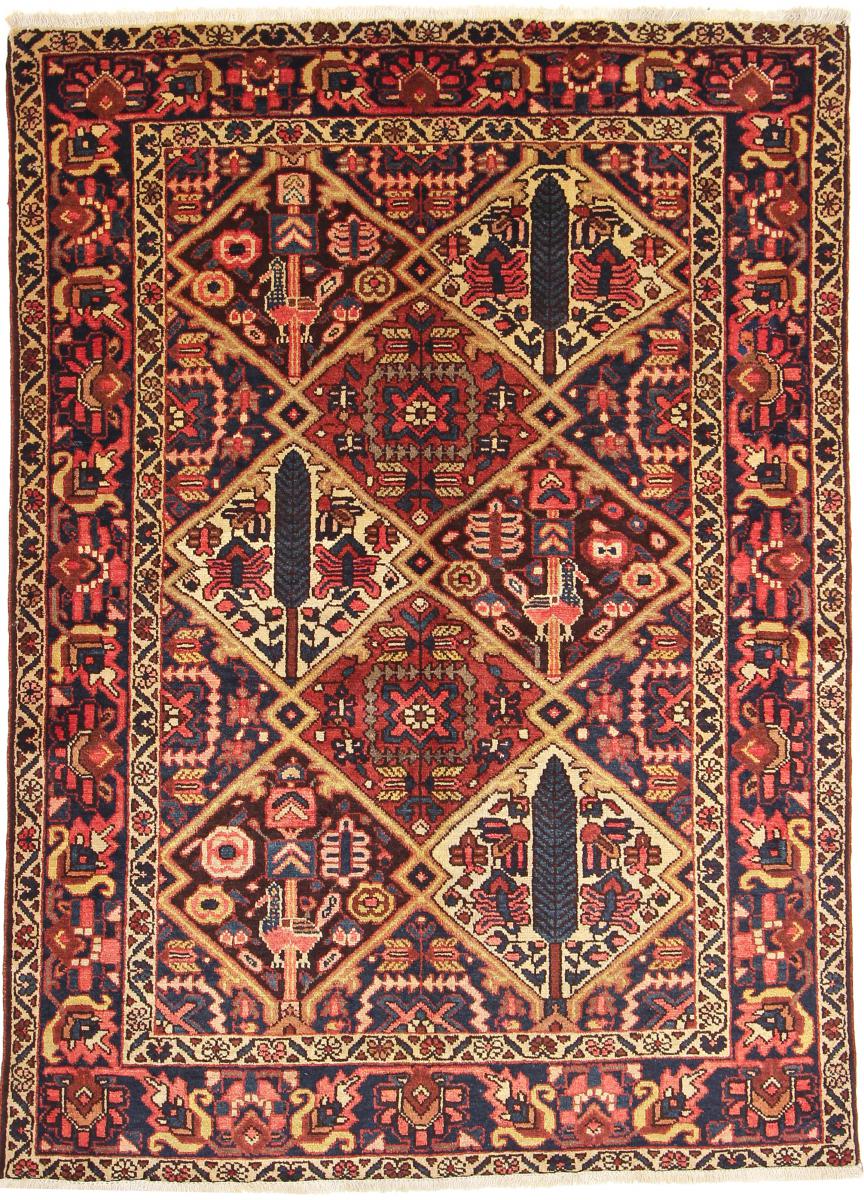 Persisk tæppe Bakhtiar 203x151 203x151, Persisk tæppe Knyttet i hånden