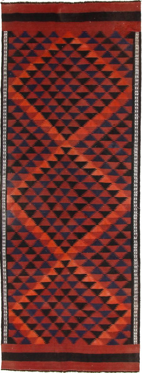 Tapete persa Kilim Fars Azerbaijan Antigo 12'4"x4'9" 12'4"x4'9", Tapete persa Tecido à mão