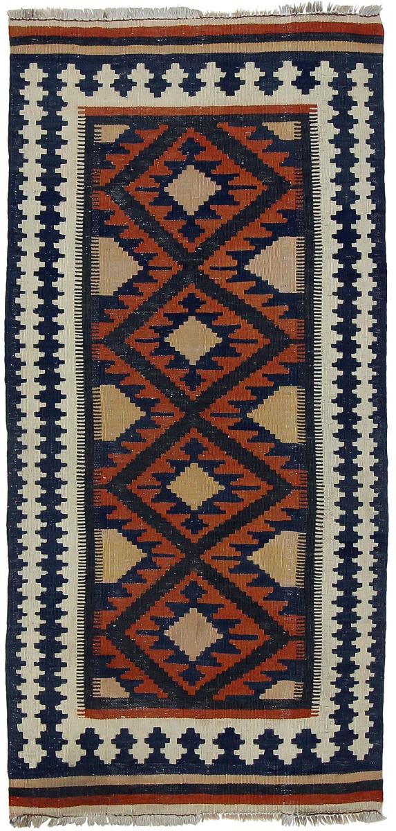 Persisk tæppe Kelim Fars 155x72 155x72, Persisk tæppe Håndvævet