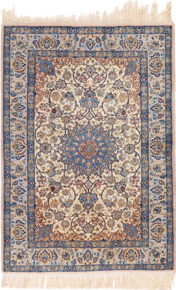 Alfombra persa Isfahán Urdimbre de Seda 151x105 151x105, Alfombra persa Anudado a mano
