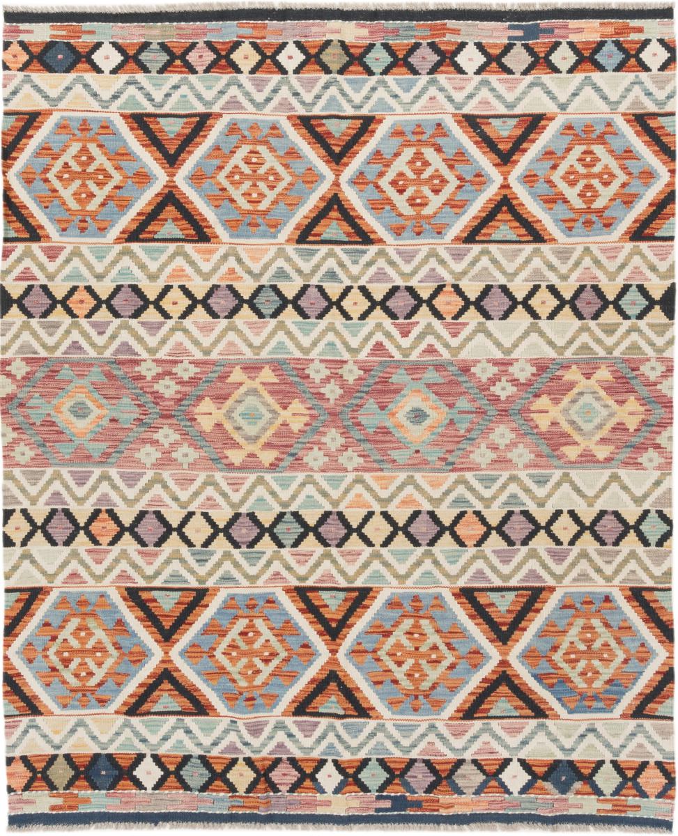 Tapete afegão Kilim Afegão 190x157 190x157, Tapete persa Tecido à mão