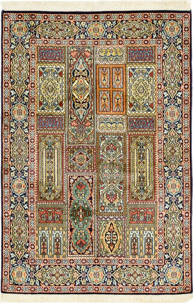 Tapete indiano Kashmir Seda 118x82 118x82, Tapete persa Atado à mão