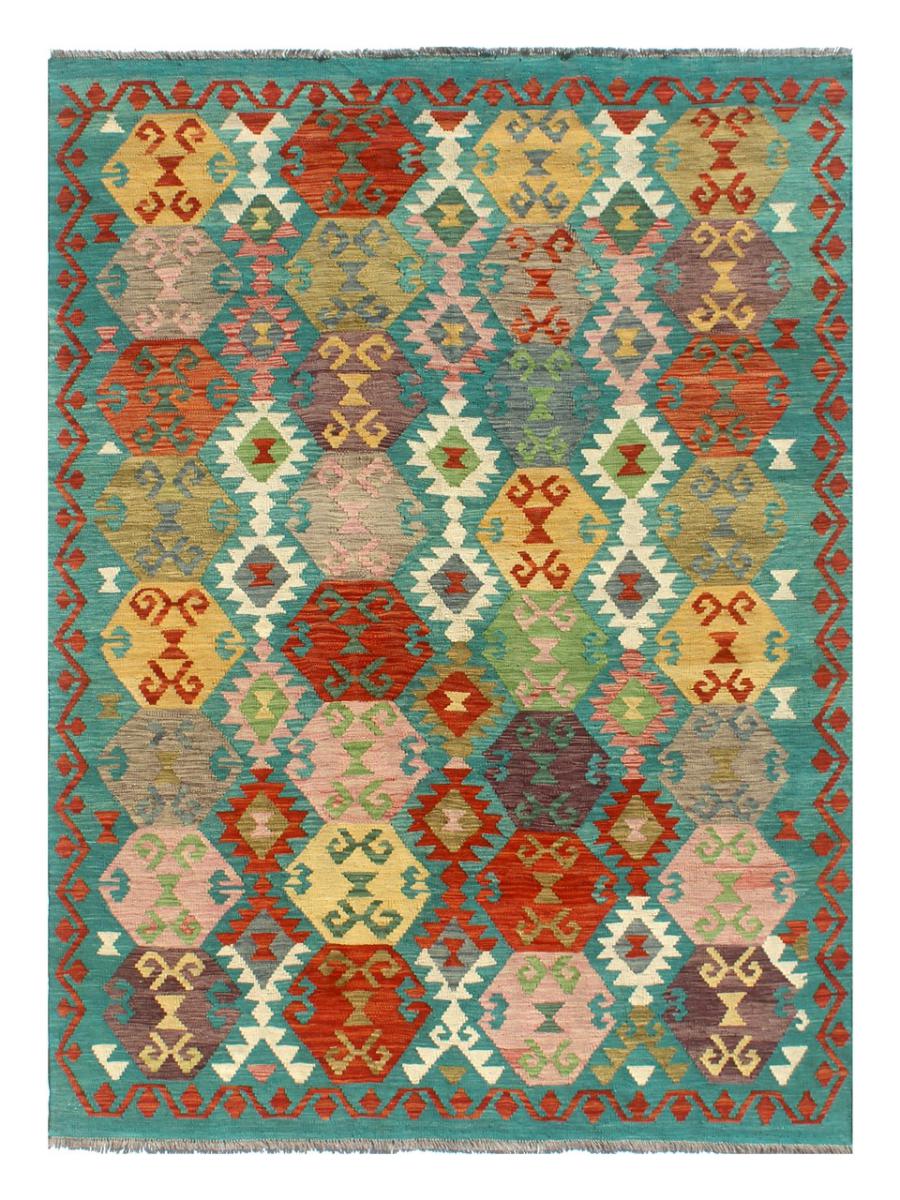 Afghan rug Kilim Afghan 8'2"x5'7" 8'2"x5'7", Persian Rug Woven by hand