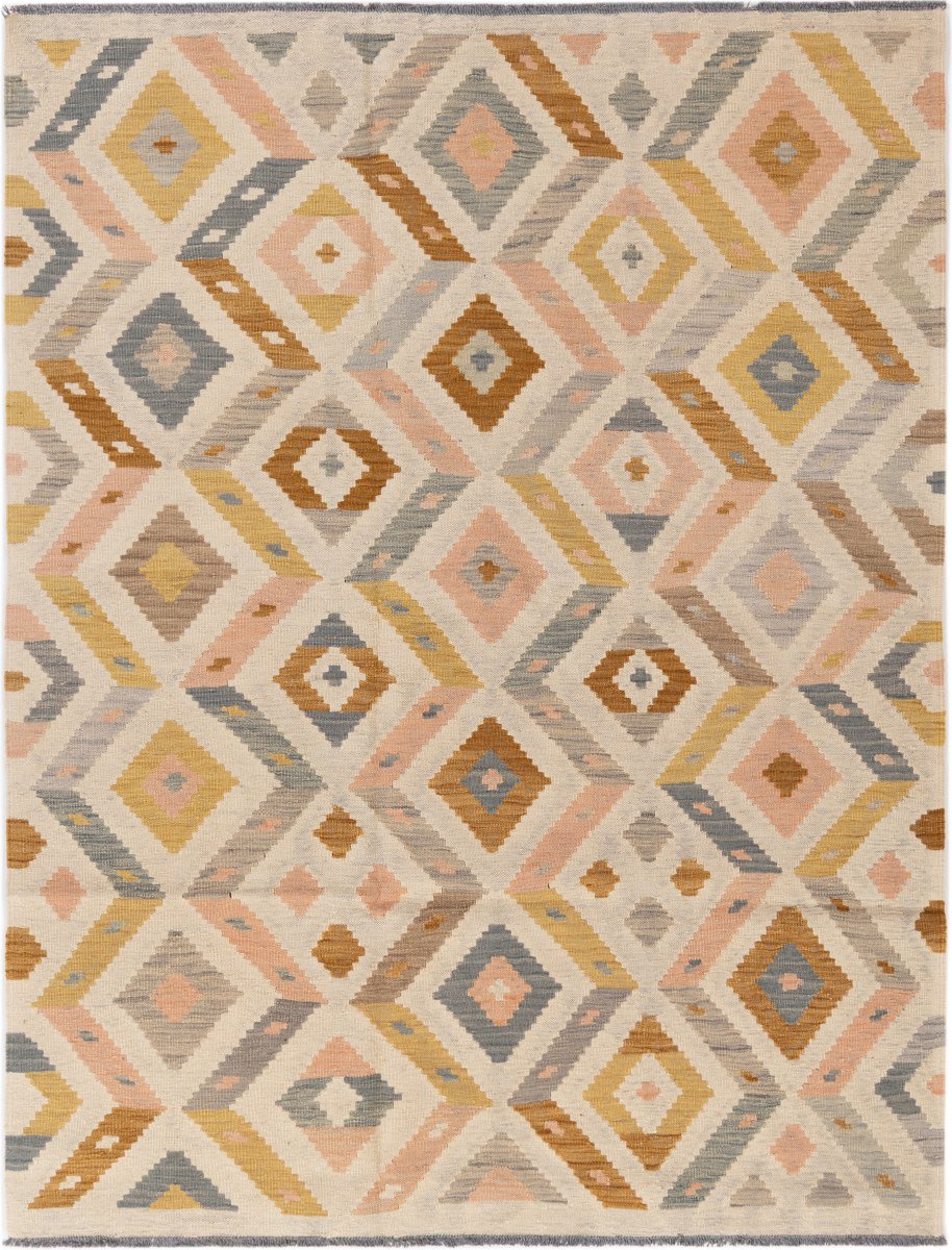 Afghansk tæppe Kelim Afghan 198x152 198x152, Persisk tæppe Håndvævet