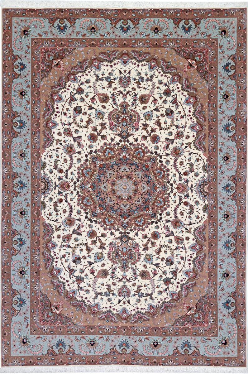 Tapete persa Tabriz 50Raj Shiva Fio de Seda 296x199 296x199, Tapete persa Atado à mão