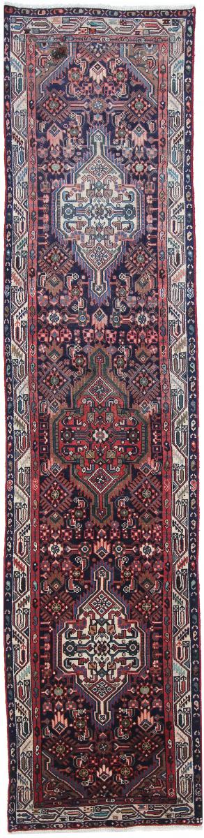 Tapis persan Hamadan 337x79 337x79, Tapis persan Noué à la main