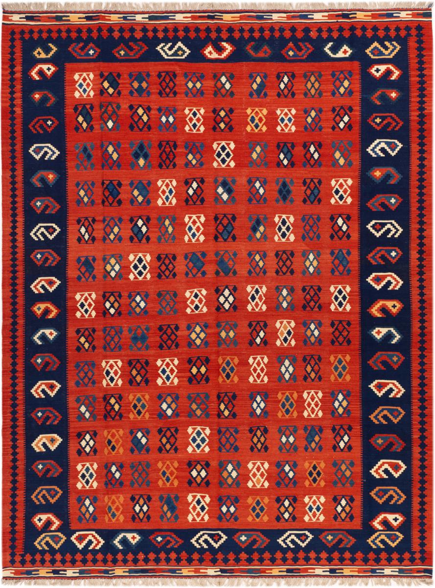 Alfombra persa Kilim Fars Ghashghai 336x258 336x258, Alfombra persa Tejido a mano