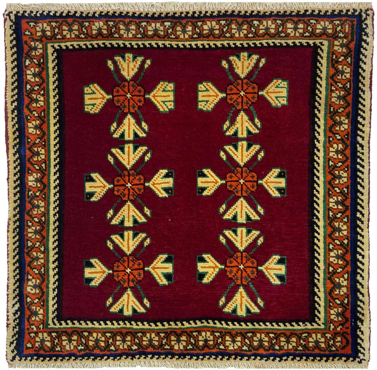 Persian Rug Ghashghai 65x66 65x66, Persian Rug Knotted by hand