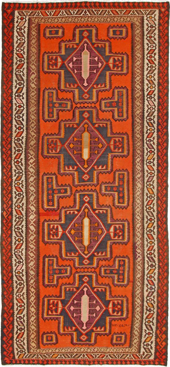 Perzsa szőnyeg Kilim Fars Azerbaijan Antik 394x180 394x180, Perzsa szőnyeg szőttesek