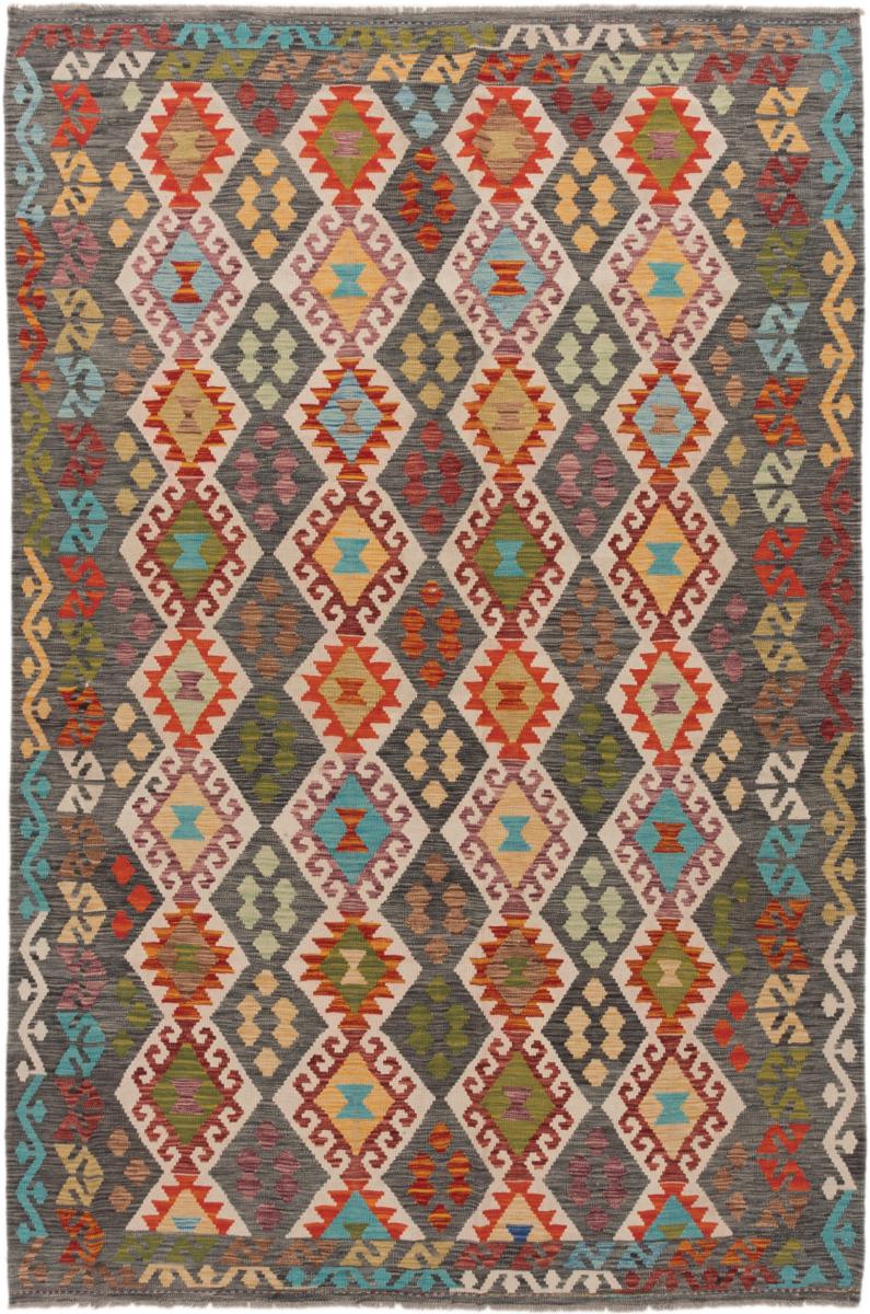 Tapete afegão Kilim Afegão 297x198 297x198, Tapete persa Tecido à mão