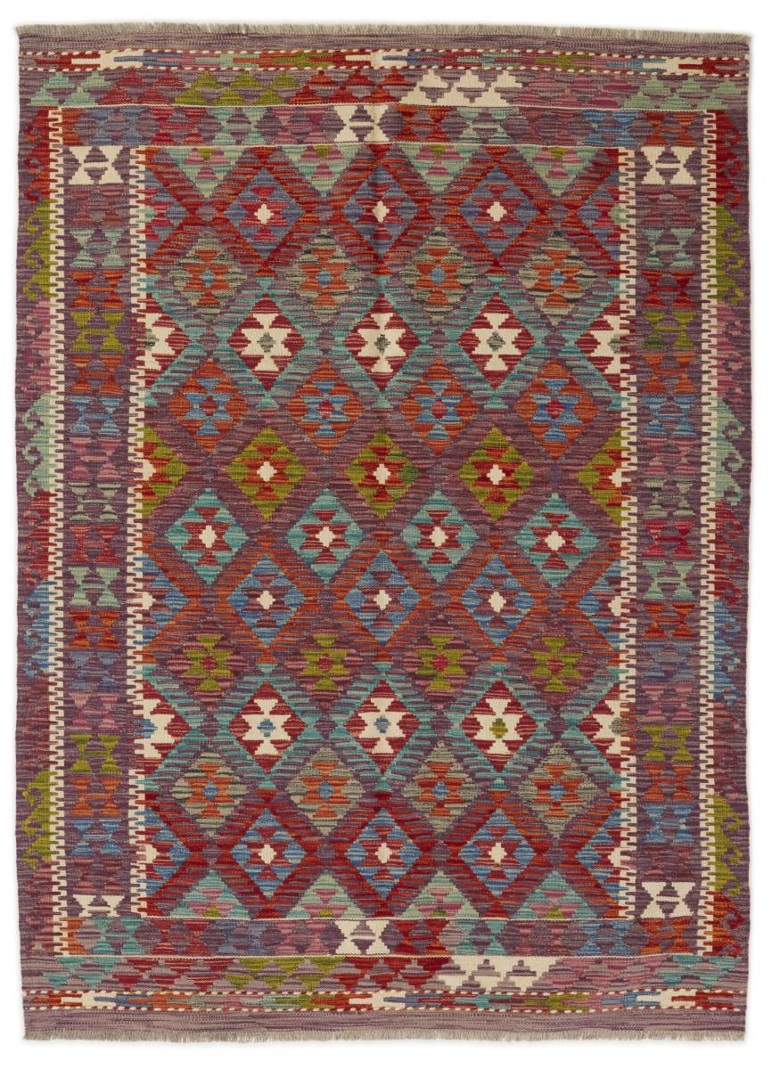 Alfombra afgana Kilim Afghan 197x146 197x146, Alfombra persa Tejido a mano