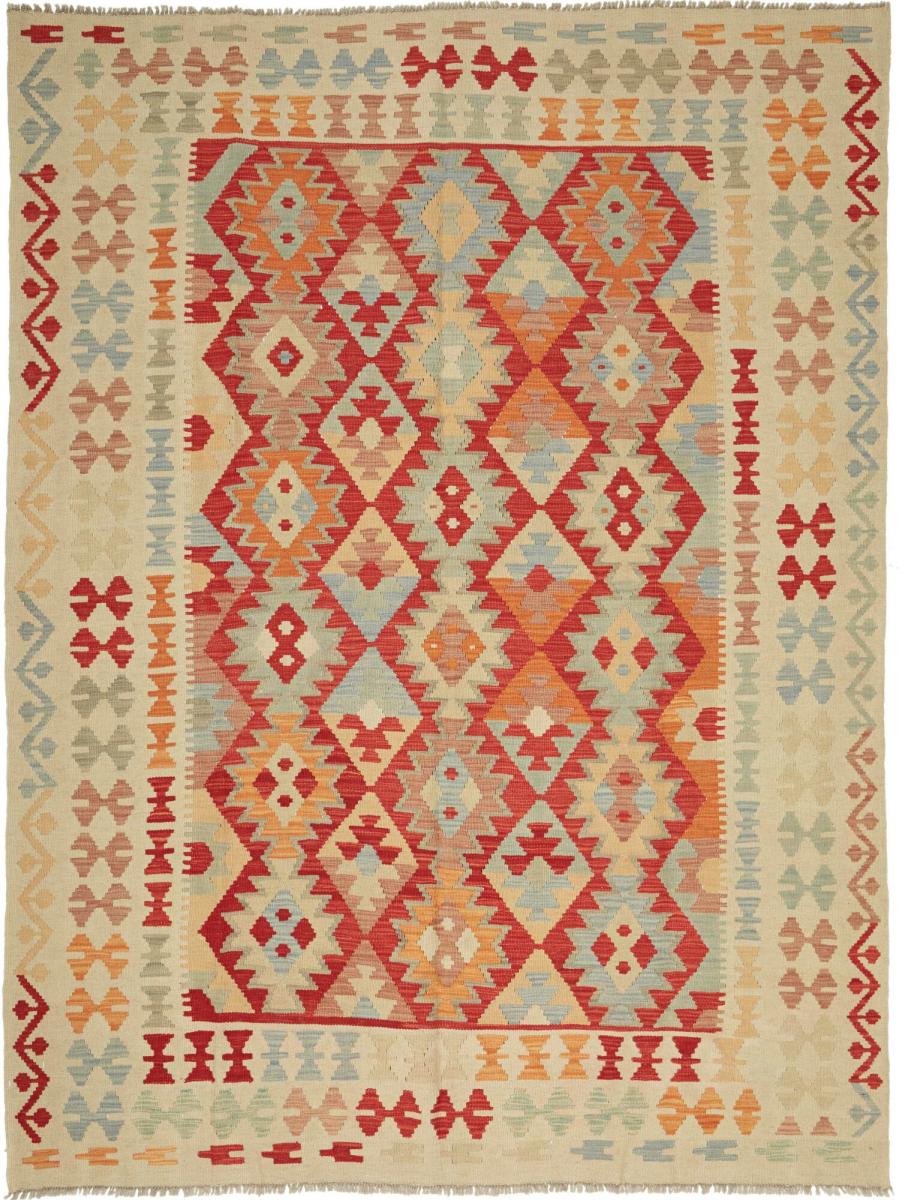 Tapete afegão Kilim Afegão 230x178 230x178, Tapete persa Tecido à mão