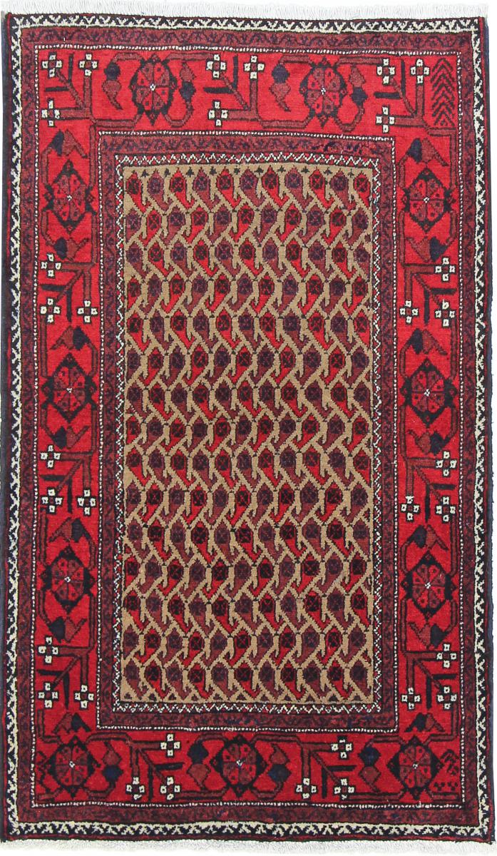 Tapete persa Balúchi 137x81 137x81, Tapete persa Atado à mão