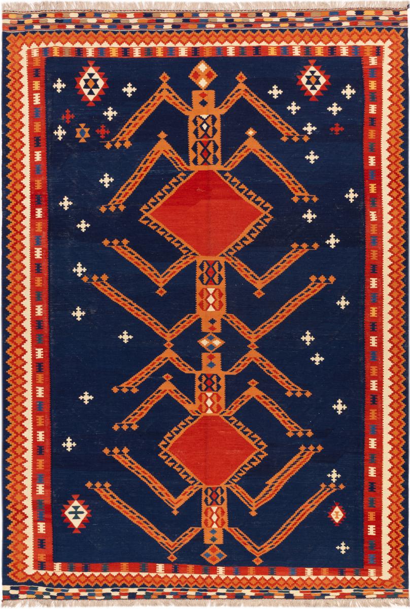 Alfombra persa Kilim Fars Ghashghai 369x253 369x253, Alfombra persa Tejido a mano