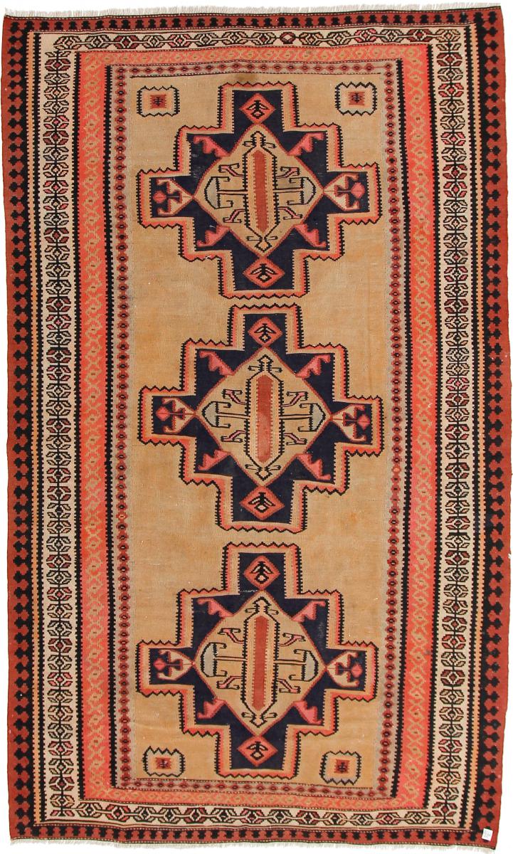 Tapete persa Kilim Fars Azerbaijan Antigo 287x179 287x179, Tapete persa Tecido à mão