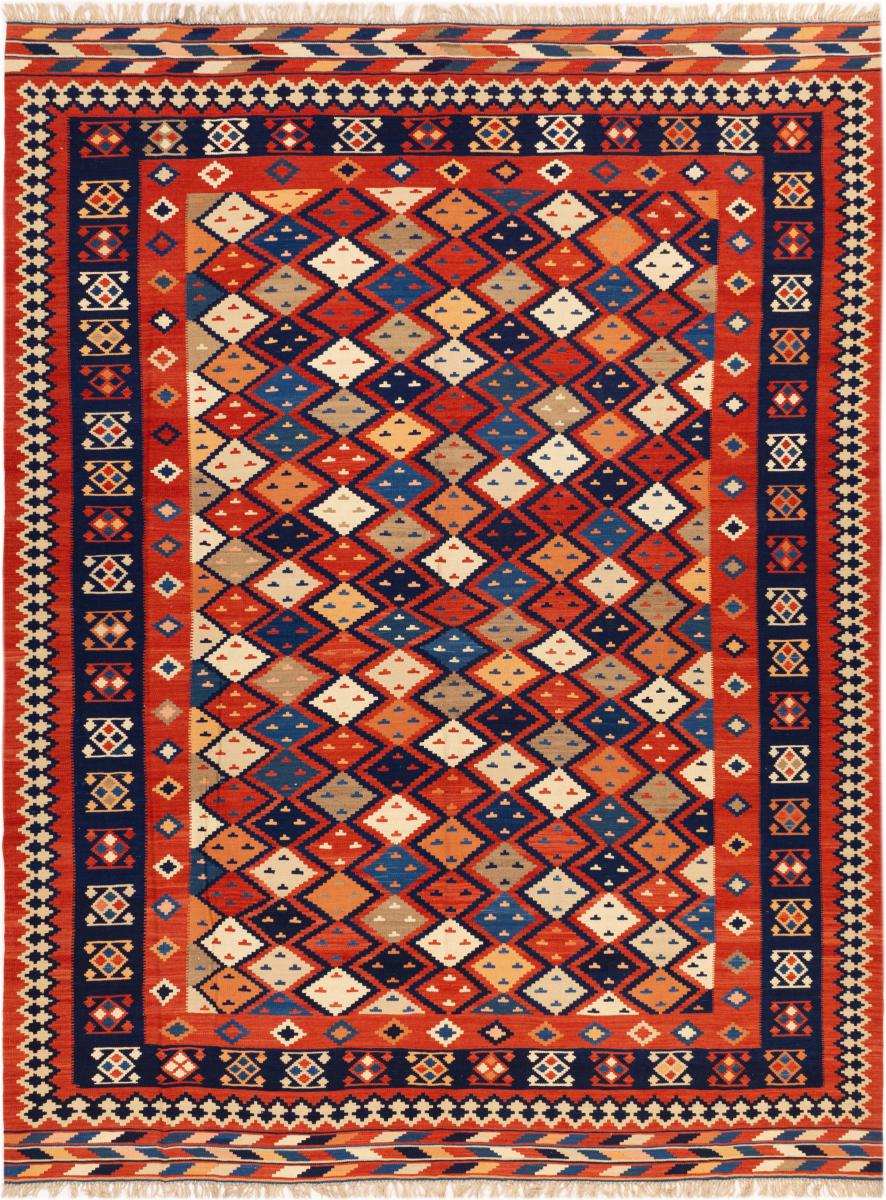 Persisk matta Kilim Fars Ghashghai 396x301 396x301, Persisk matta handvävd 