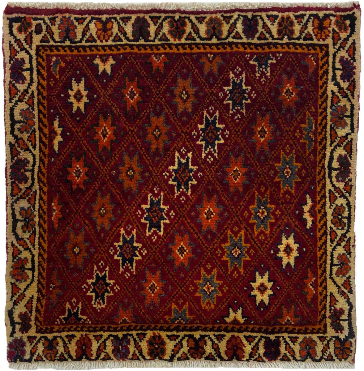 Alfombra persa Ghashghai 54x54 54x54, Alfombra persa Anudado a mano