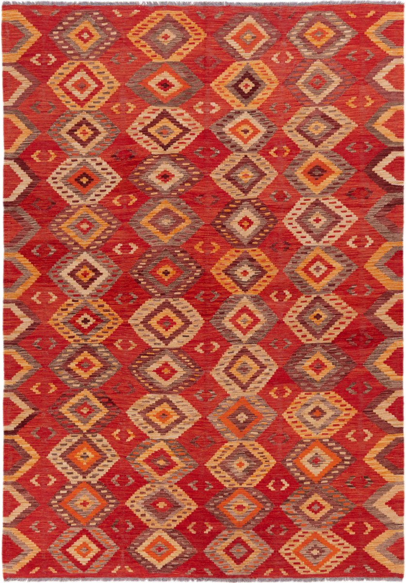Tapete afegão Kilim Afegão 249x175 249x175, Tapete persa Tecido à mão