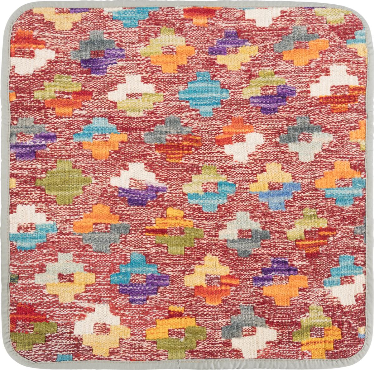 Alfombra afgana Kilim Afghan Funda de Cojín 45x45 45x45, Alfombra persa Anudado a mano
