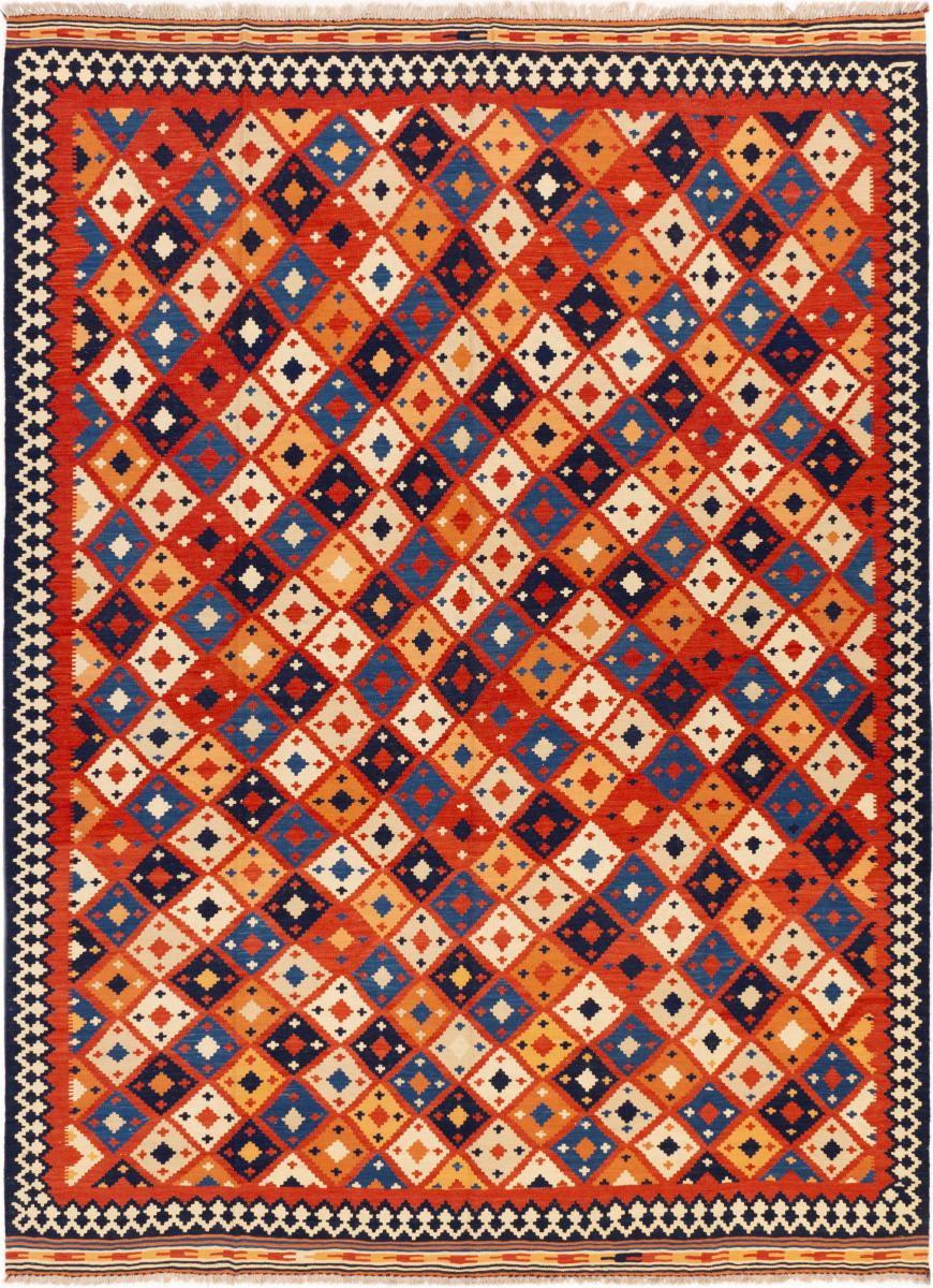 Alfombra persa Kilim Fars Ghashghai 342x251 342x251, Alfombra persa Tejido a mano