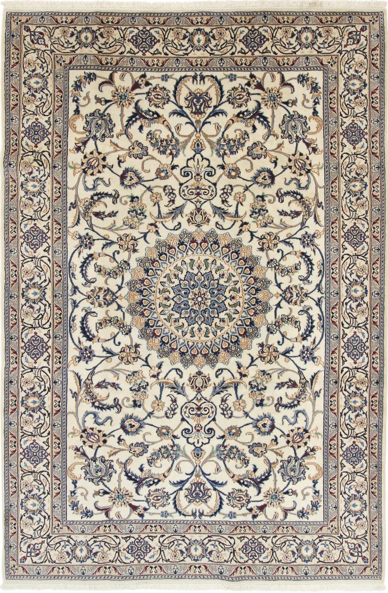 Persisk tæppe Nain 297x196 297x196, Persisk tæppe Knyttet i hånden