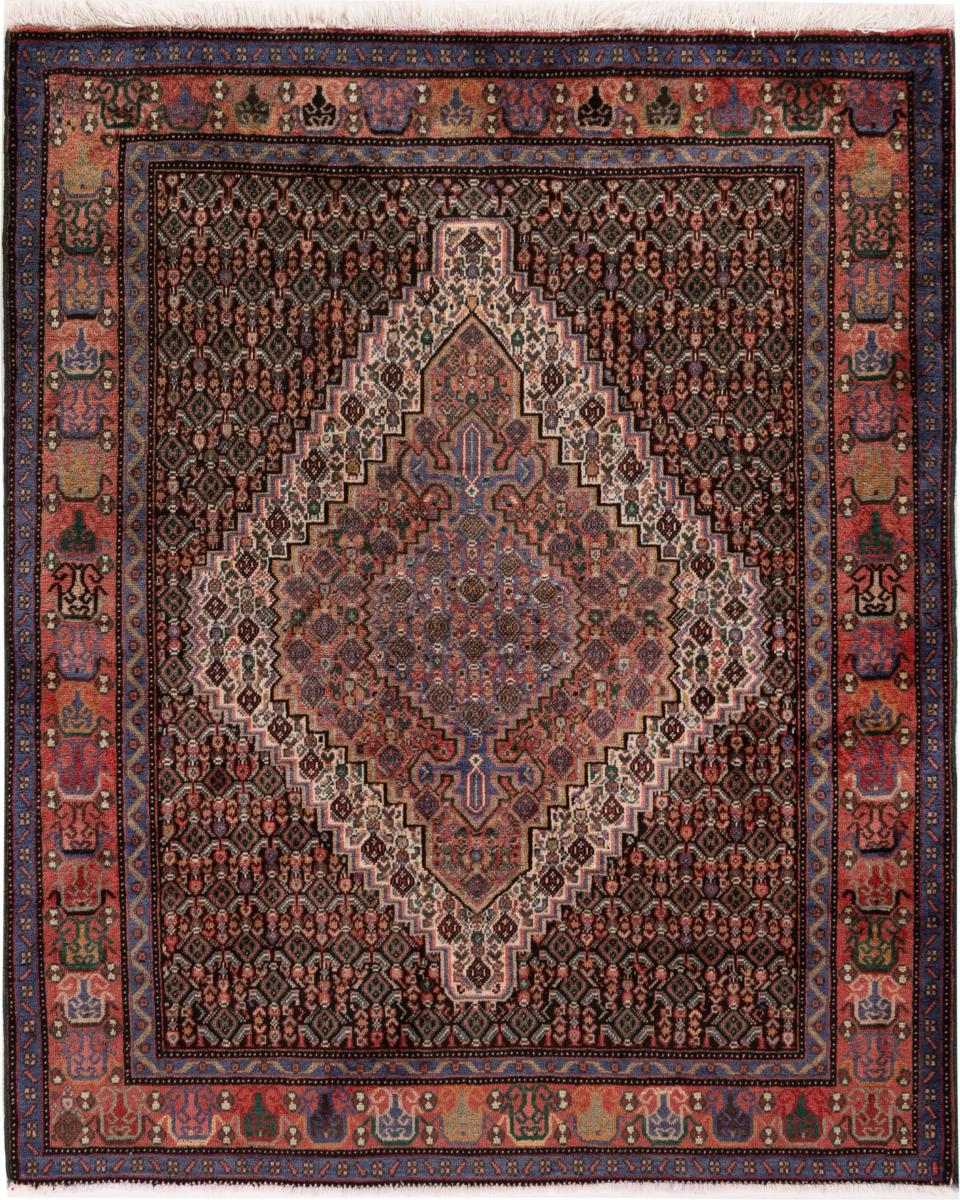 Περσικό χαλί Senneh 143x120 143x120, Περσικό χαλί Οι κόμποι έγιναν με το χέρι