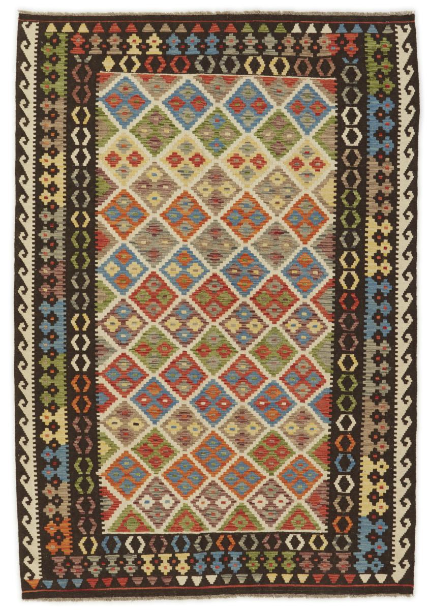 Tapete afegão Kilim Afegão 254x175 254x175, Tapete persa Tecido à mão