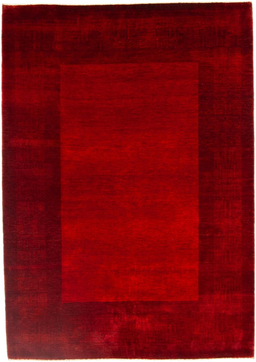 Indo rug Gabbeh Loribaft 7'11"x5'7" 7'11"x5'7", Persian Rug Knotted by hand