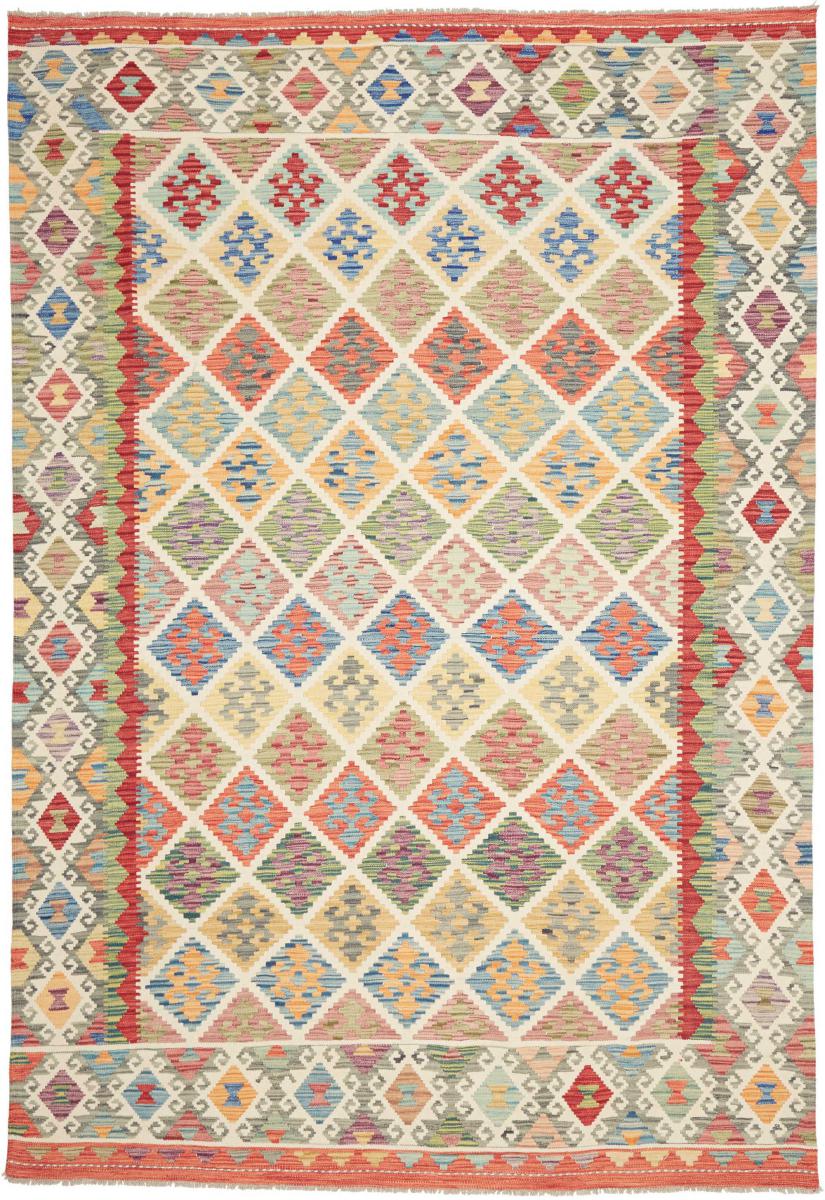 Afghanska mattan Kilim Afghan 297x205 297x205, Persisk matta handvävd 