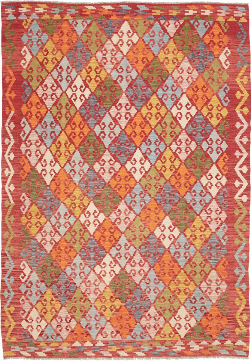 Afghansk teppe Kelim Afghan 251x175 251x175, Persisk teppe Håndvevd