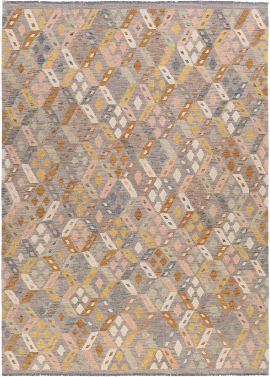 Tapis afghan Kilim Afghan 283x208 283x208, Tapis persan Tissé à la main