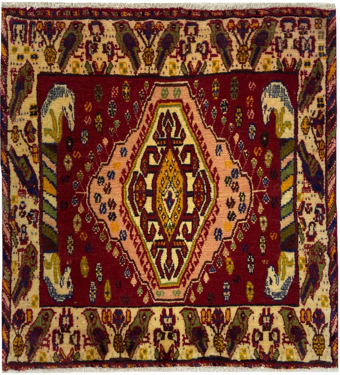 Persian Rug Ghashghai 66x60 66x60, Persian Rug Knotted by hand