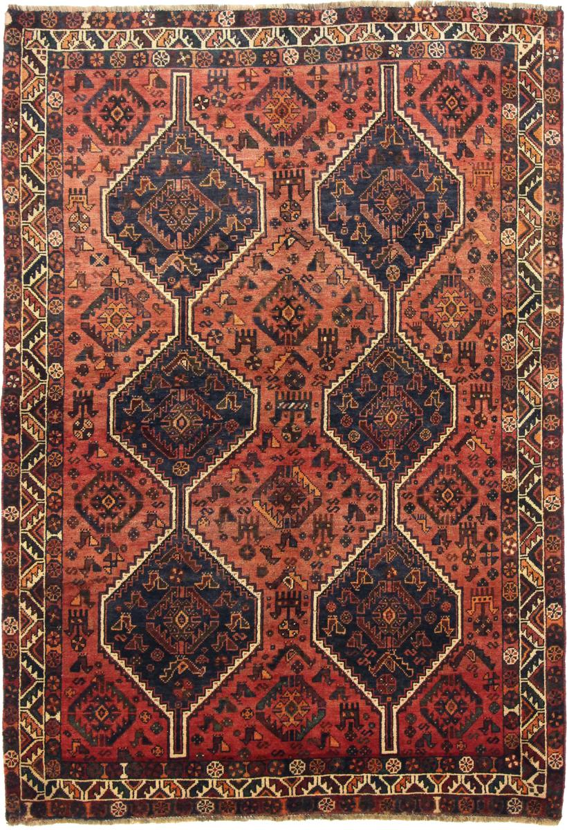 Tapete persa Shiraz 246x169 246x169, Tapete persa Atado à mão