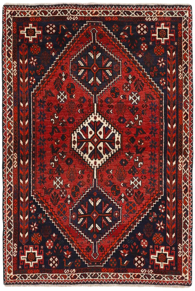 Tapis persan Ghashghai 183x124 183x124, Tapis persan Noué à la main