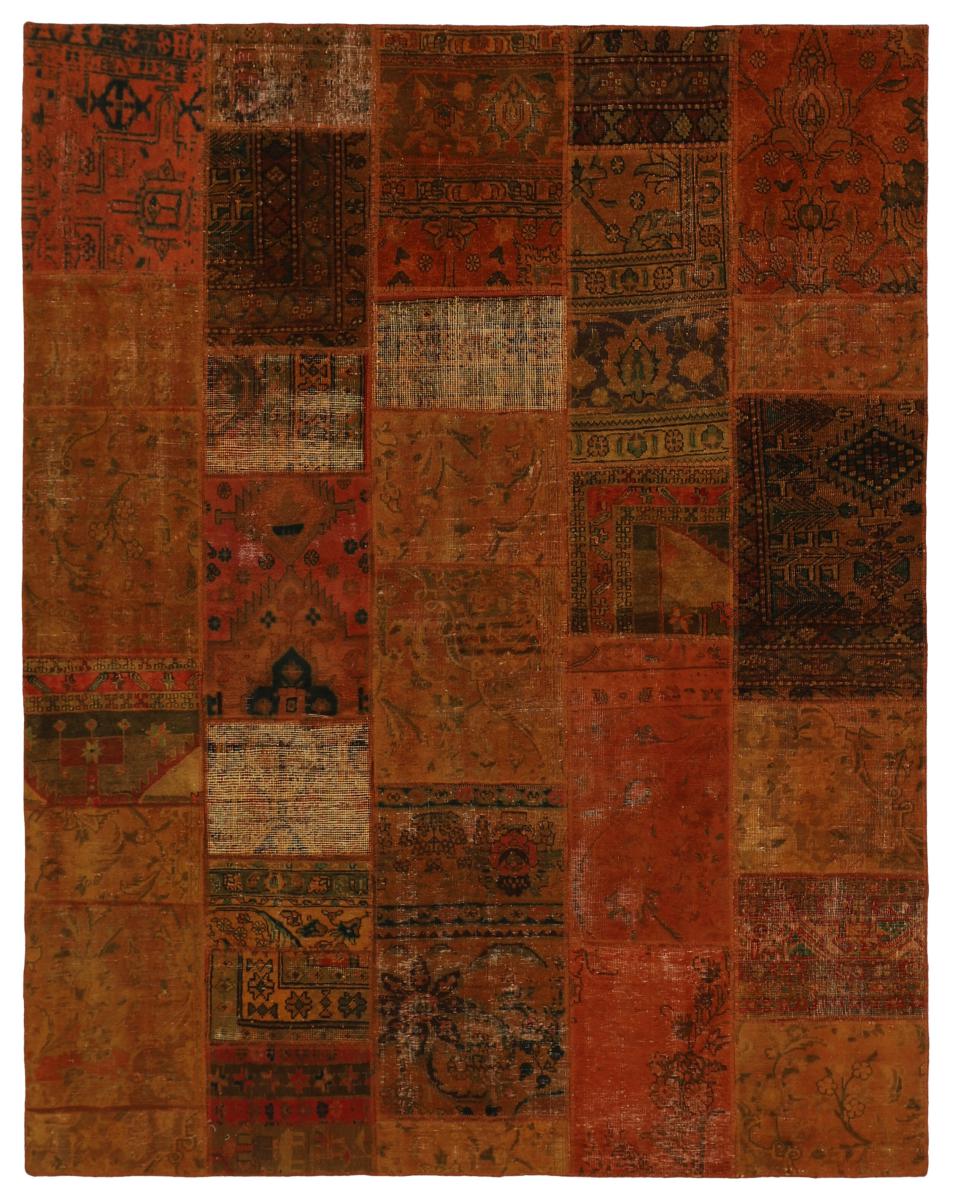 Persisk tæppe Patchwork 255x203 255x203, Persisk tæppe Knyttet i hånden