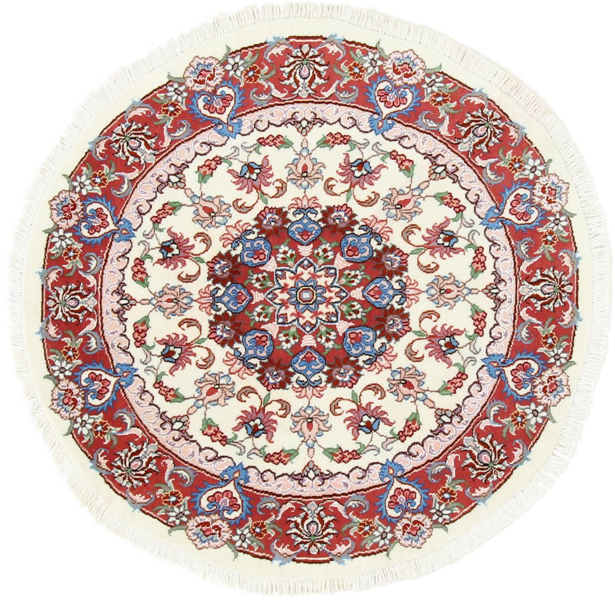 Persian Rug Tabriz 40Raj 100x100 100x100, Persian Rug Knotted by hand