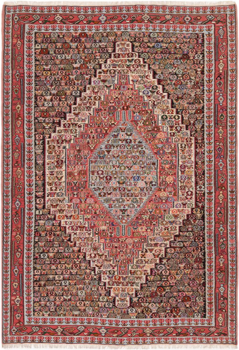 Tapete persa Kilim Senneh 289x209 289x209, Tapete persa Atado à mão