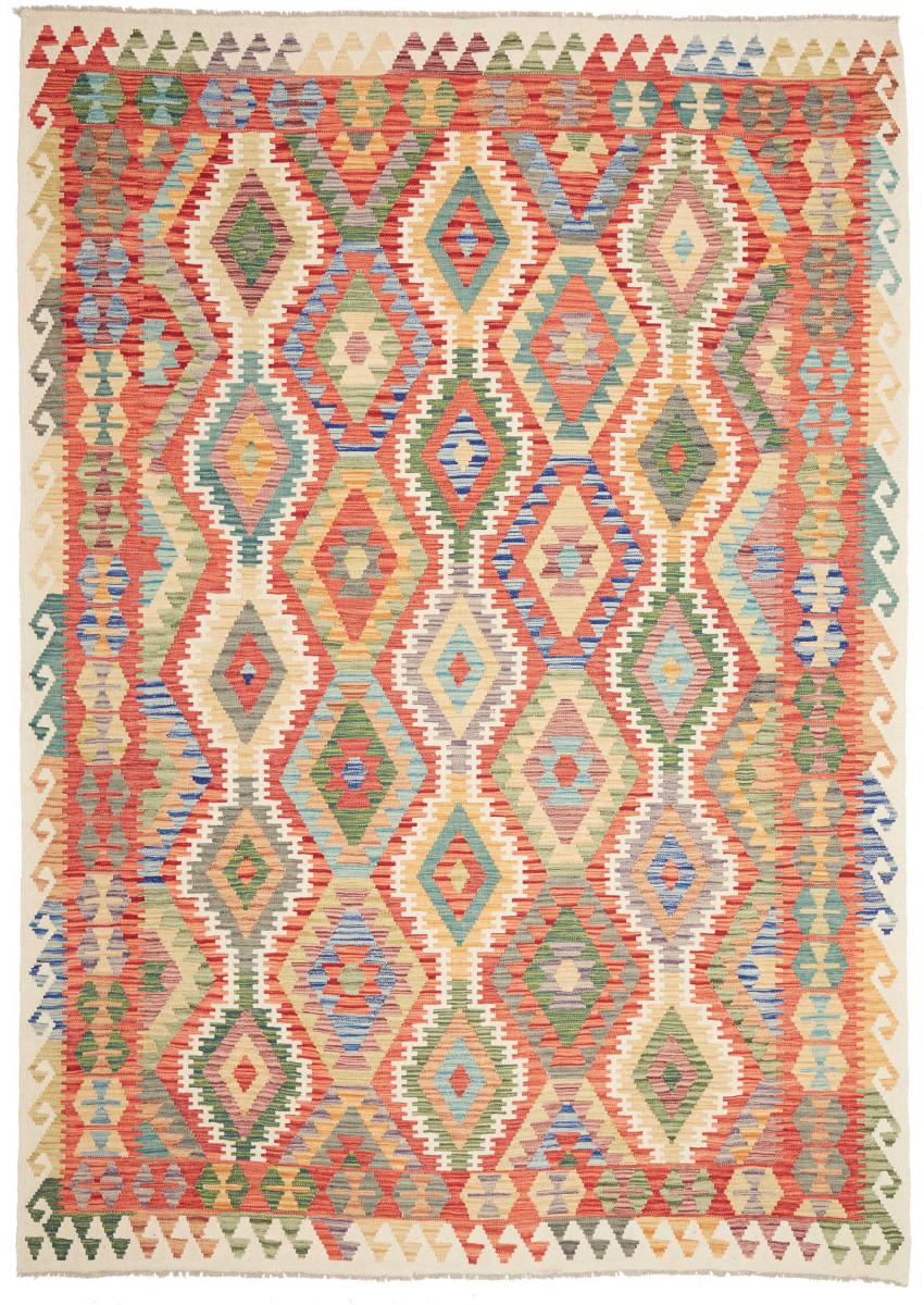 Alfombra afgana Kilim Afghan 296x209 296x209, Alfombra persa Tejido a mano