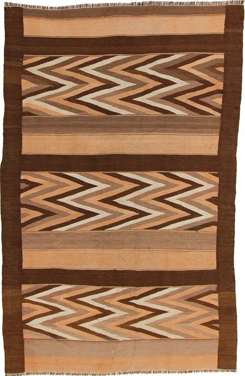 Perzsa szőnyeg Kilim Fars Azerbaijan Antik 8'1"x5'3" 8'1"x5'3", Perzsa szőnyeg szőttesek