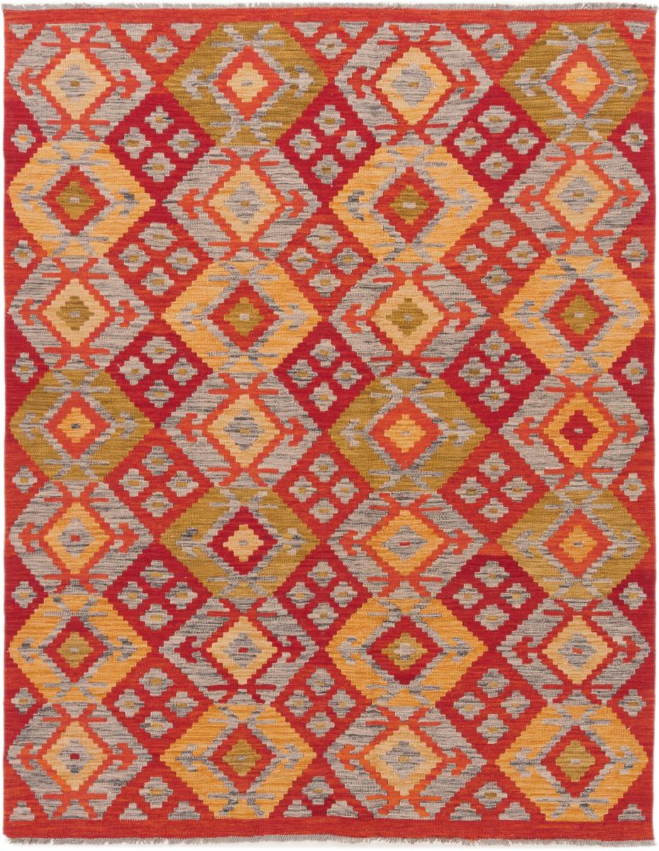 Tapete afegão Kilim Afegão 195x153 195x153, Tapete persa Tecido à mão