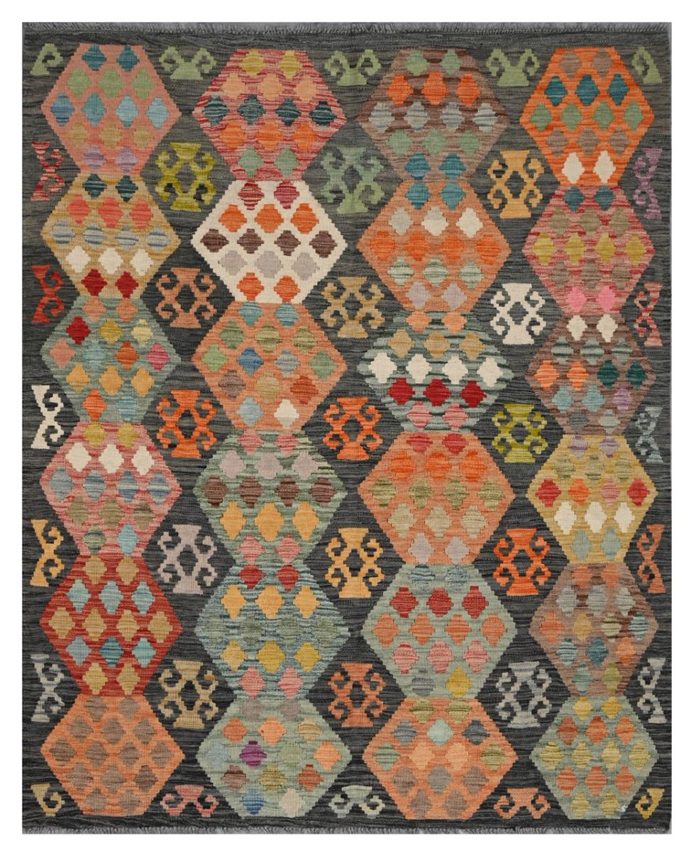 Afghan rug Kilim Afghan 6'5"x5'2" 6'5"x5'2", Persian Rug Woven by hand