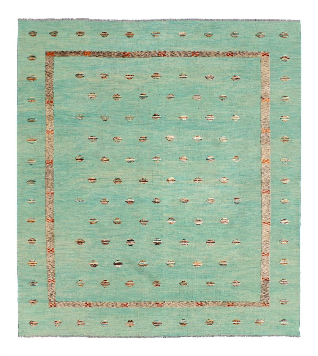 Afghanska mattan Kilim Afghan Nimbaft Edition 296x260 296x260, Persisk matta handvävd 